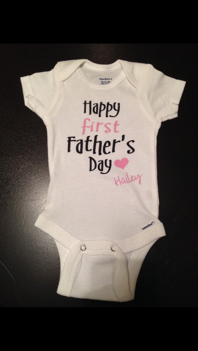 first fathers day baby onesie