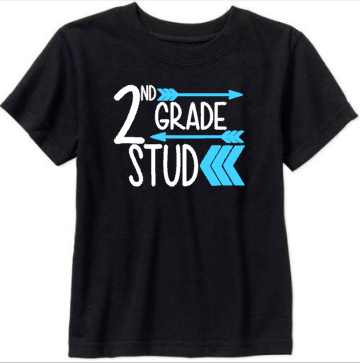 Boys Back to School Shirt, Custom, 2nd Grade Stud – RKCreativeImpressions