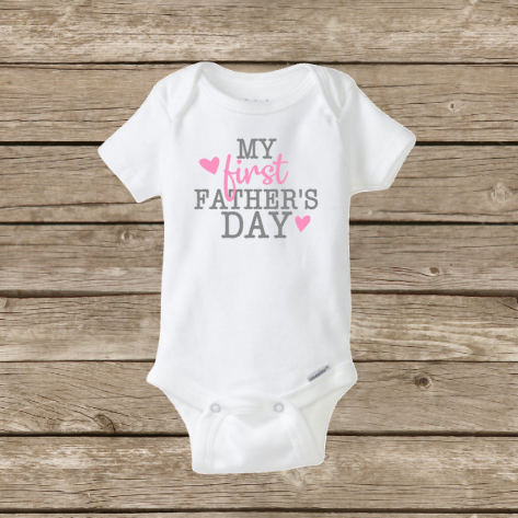 first fathers day baby onesie