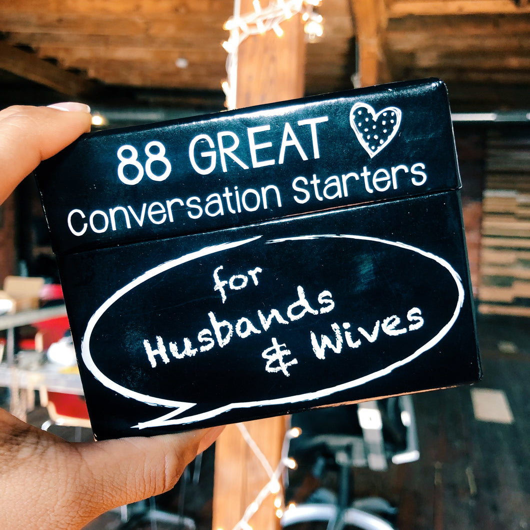 Conversation Starter cards for Husbands and Wives ...