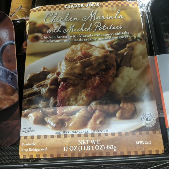 Trader Joe's Chicken Marsala (with Mashed Potatoes, Heat and Serve ...