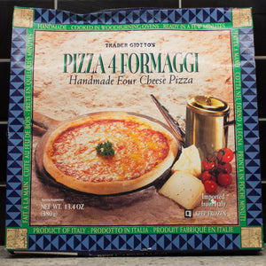 Trader Joe S Pizza 4 Formaggi Handmade Four Cheese Pizza Frozen We Ll Get The Food