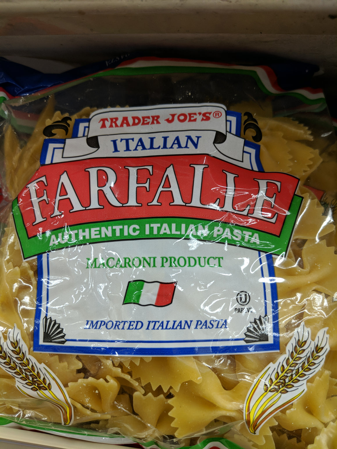 Trader Joe&amp;#39;s Farfalle Authentic Italian Pasta – We&amp;#39;ll Get The Food