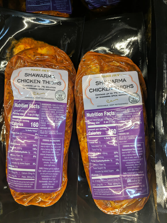 Trader Joe's Shawarma Chicken Thighs (Unprepared) – We'll Get The Food