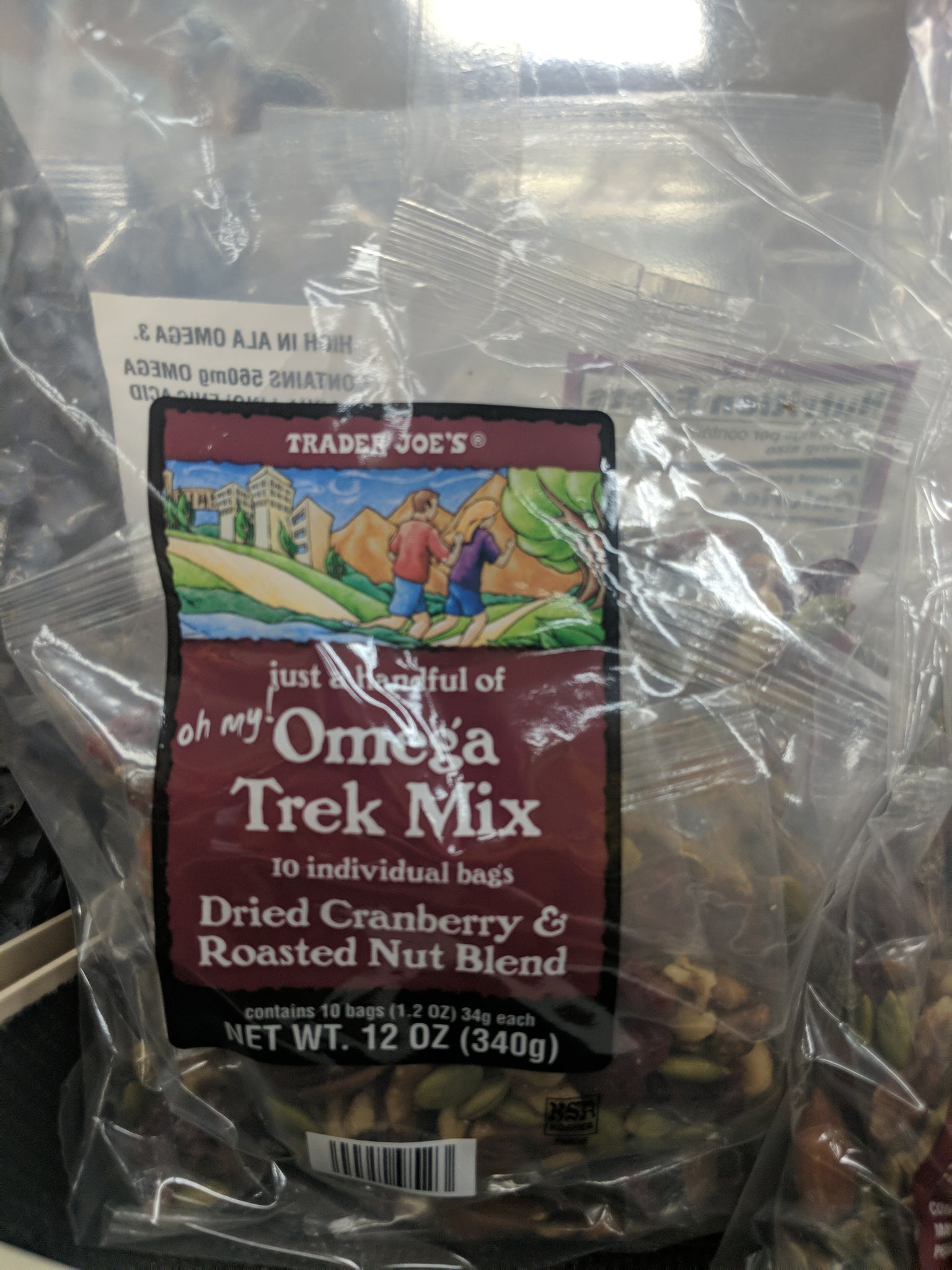 trader joe's omega trek mix nutrition