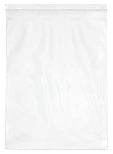 Reclosable Plastic Zipper Bags 2 mil, Clear. (100 Bags)