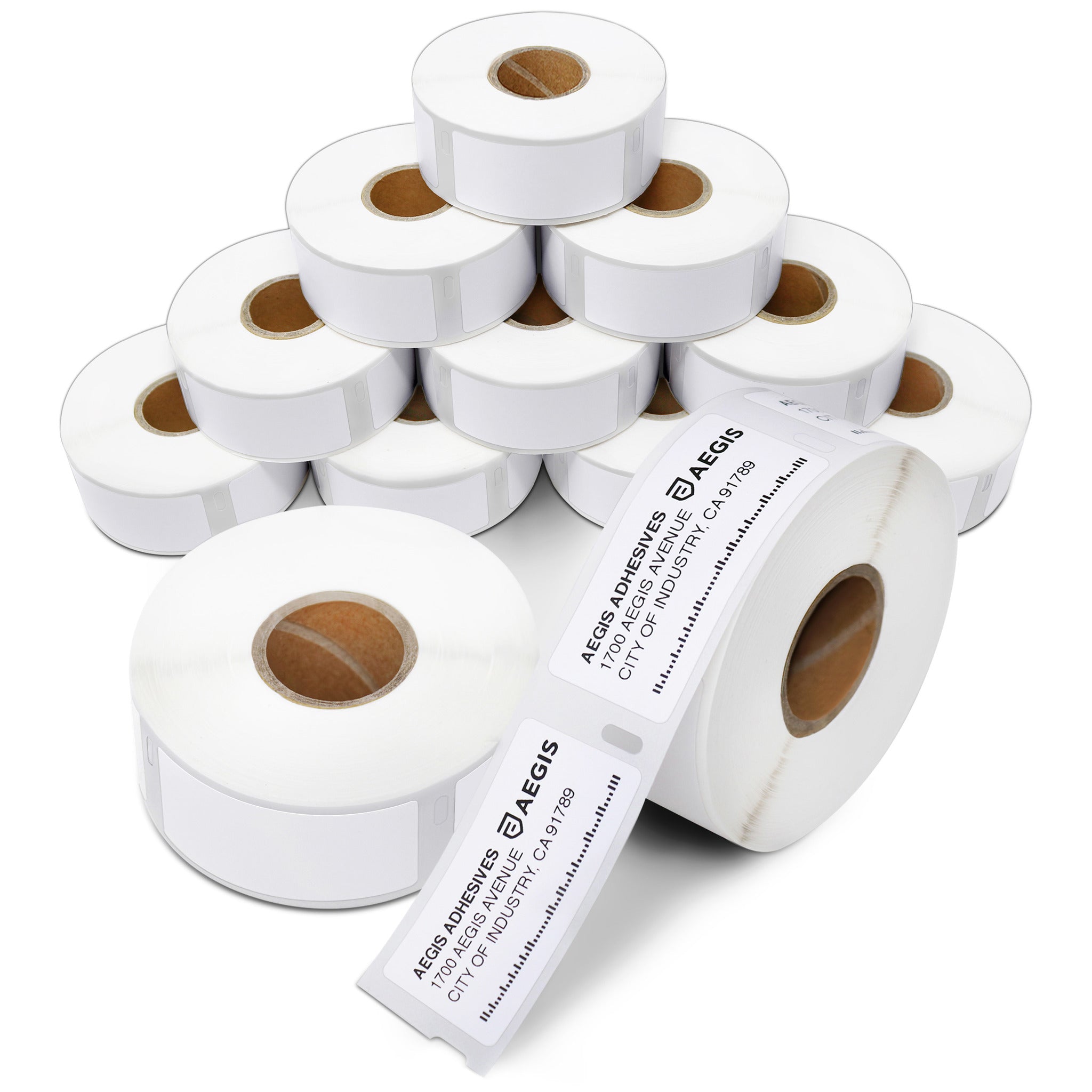  HOUSELABELS Compatible DYMO 30336 Multipurpose Labels (1 x  2-1/8) in Polypropylene Compatible with Rollo, Some DYMO LW Printers, 24  Rolls / 500 Labels per Roll