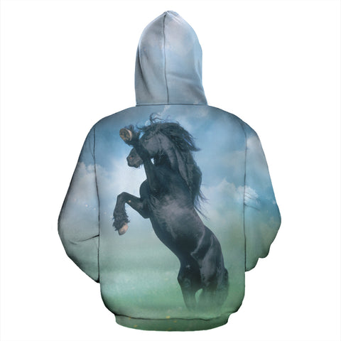 horse zip up hoodie