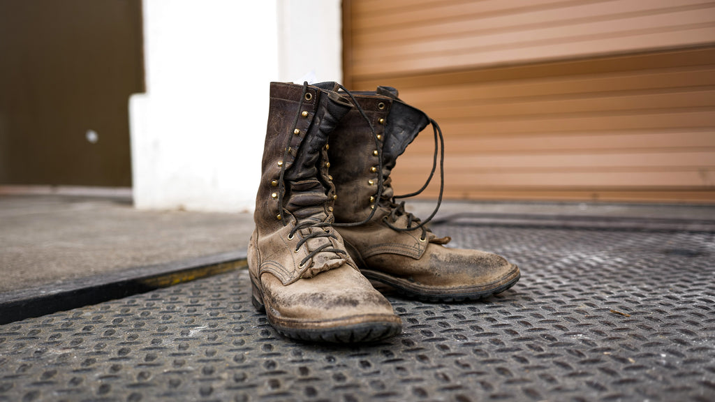 handmade leather hiking boots