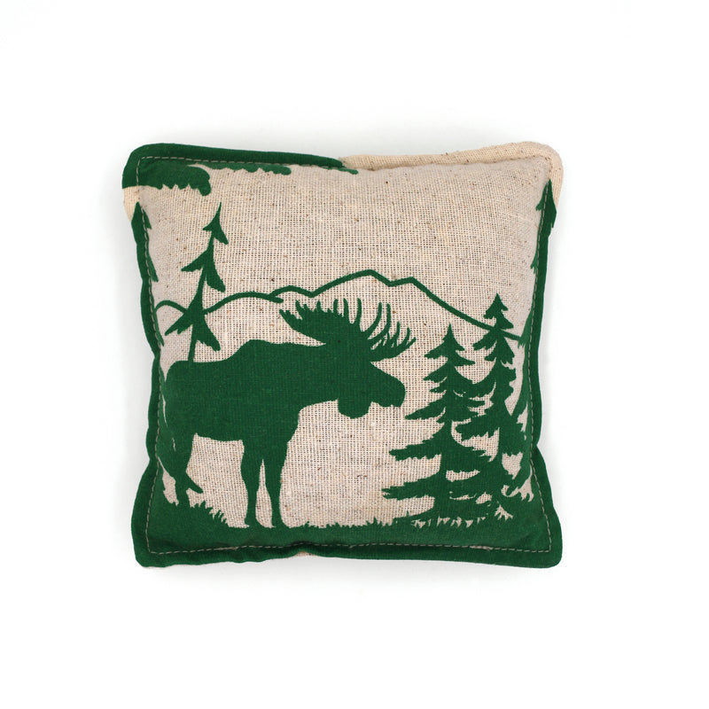 Moose Silhouette Balsam Fir Pillow