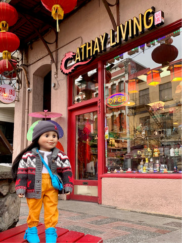 Street scene in Chinatown Victoria BC