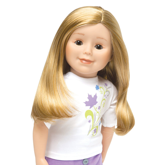 18 inch doll blonde hair blue eyes