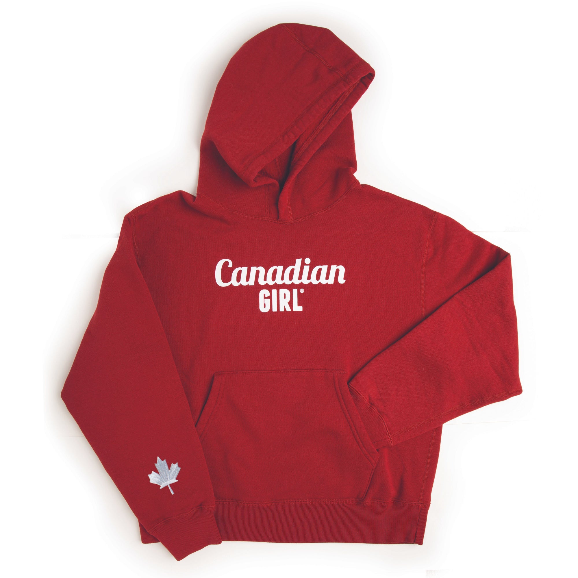 red ladies hoodie