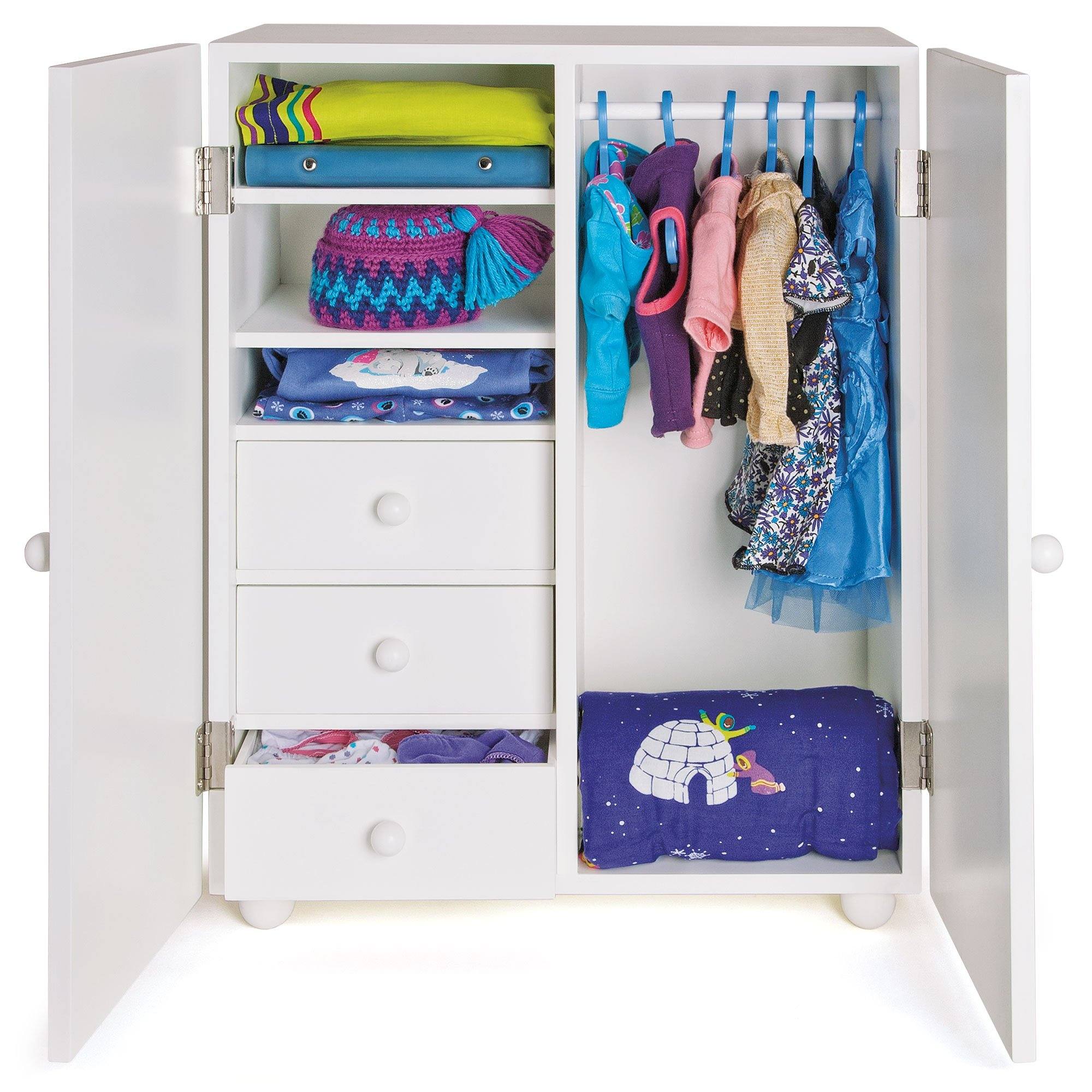 18 inch doll clothes closet