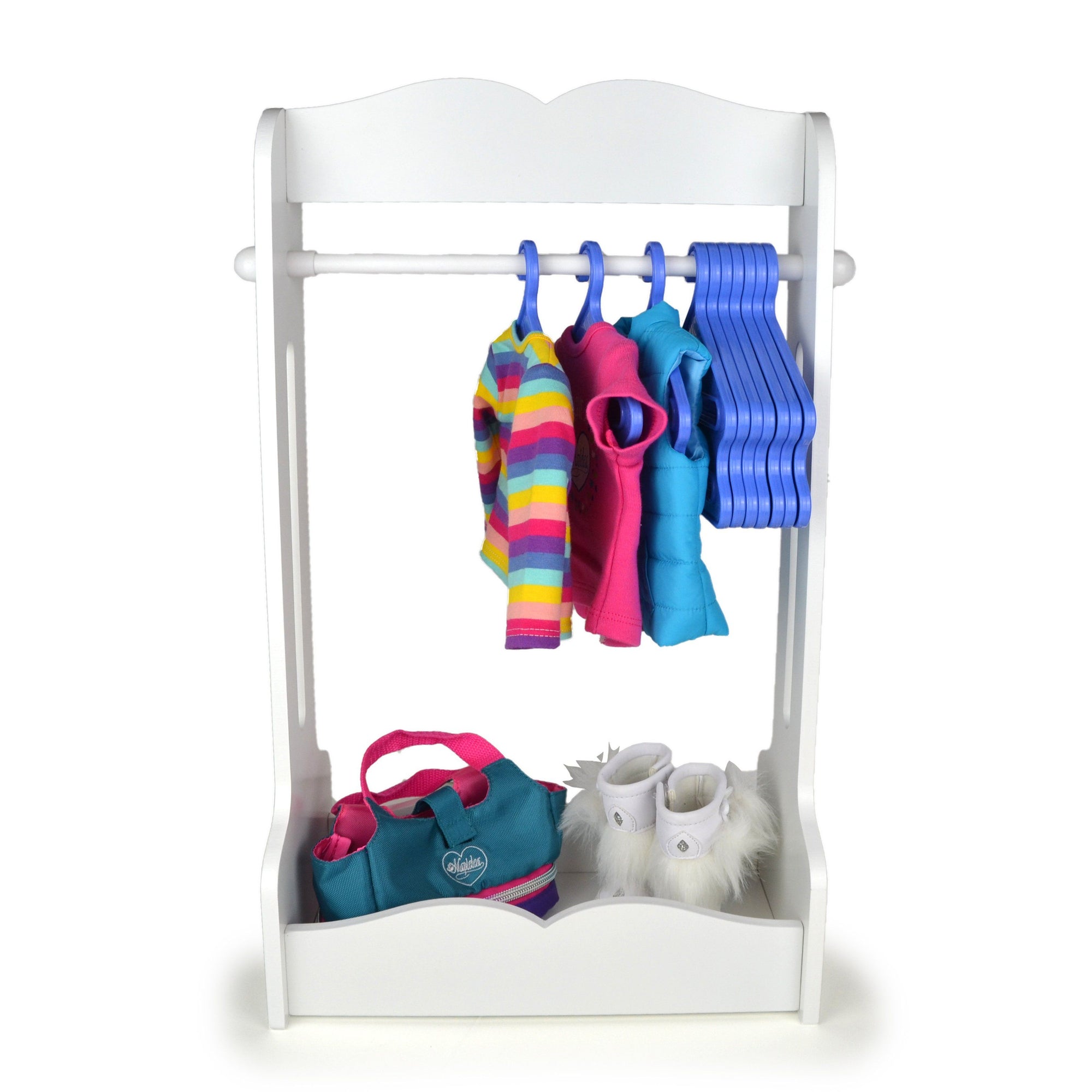 Maplelea Clothing Rack with Hangers for 18 Inch Dolls