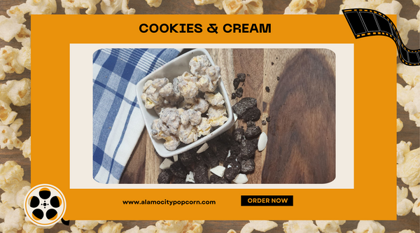 Cookies & Cream flavored Popcorn