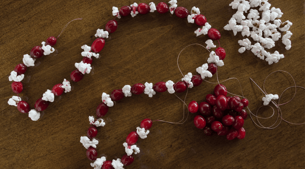 How to string popcorn for Christmas tree