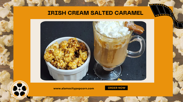 Irish Cream Salted Caramel flavored Popcorn