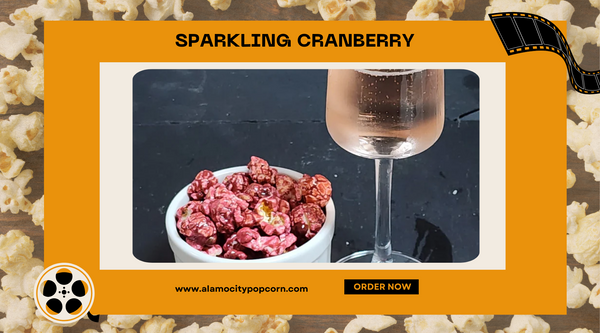 Sparkling Cranberry flavored Popcorn