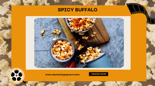 Spicy Buffalo flavored Popcorn