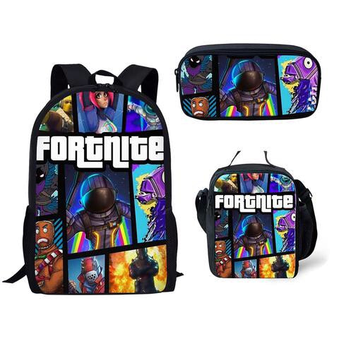 pre order fortnite 3 piece backpack set - fortnite backpack set