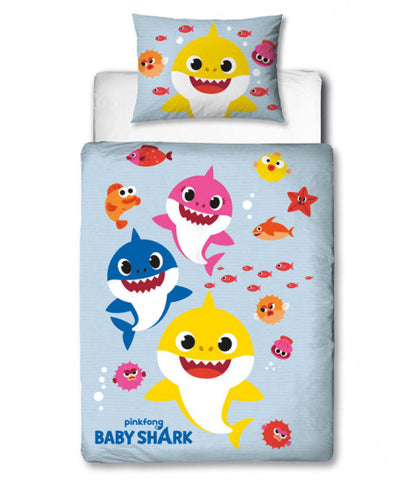 baby shark toddler bed set