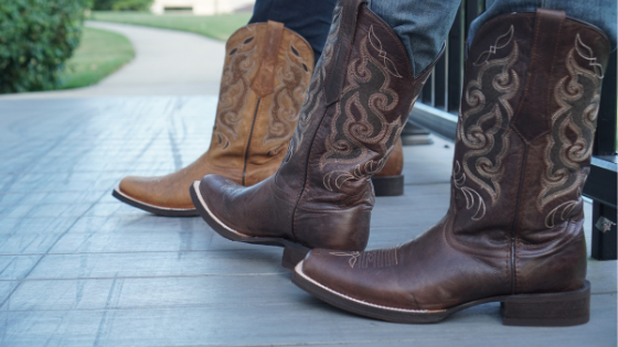 mens boots tucked in jeans