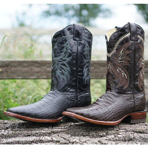 alligator print cowboy boots