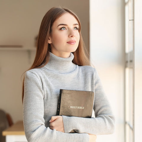 Woman with bible