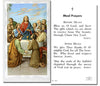 Meal Prayers Catholic Prayer Holy Card with Prayer on Back, Pack of 100