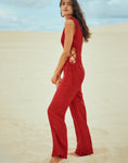 Carina Detail Jumpsuit - Red Pepper, Size: Xs