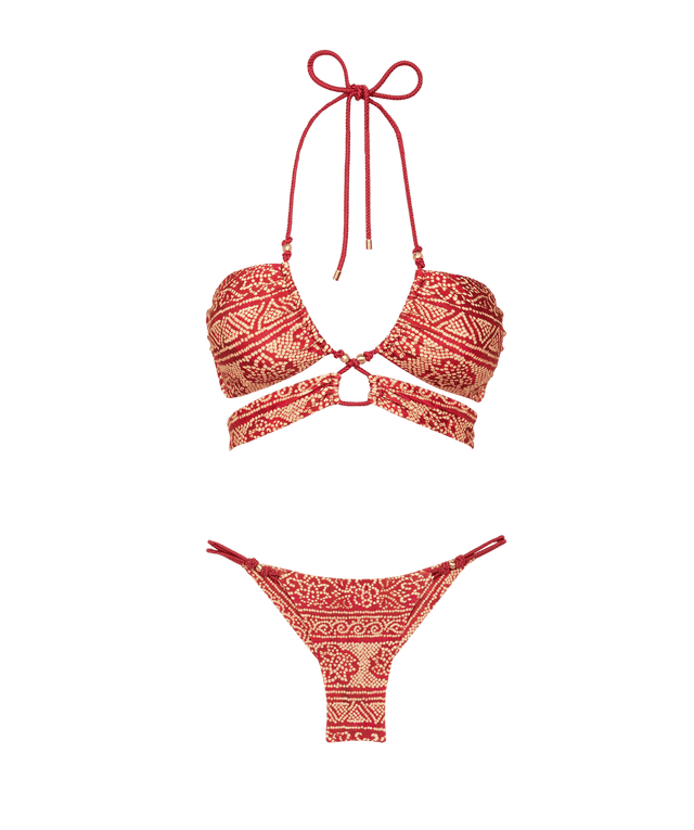 Gi Bikini - Bandhani Red | ViX Paula Hermanny