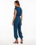 Samanta Detail Jumpsuit - Blue Grey, Size: L