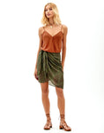 Lara Mini Skirt - Volpi Green, Size: Xs