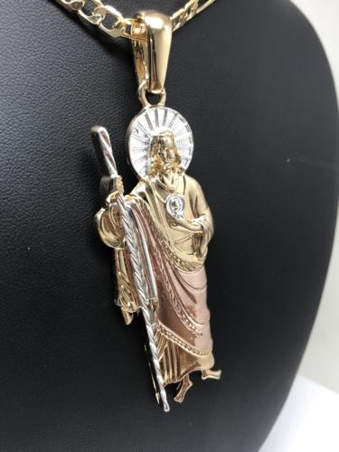 Santa Muerte Pendant Men's Stainless Steel St Jude Saints Apostle of Jesus Necklace  San Judas Tadeo Jewelry Finds - AliExpress