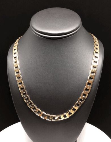 Men's Large Hip Hop 30 Inch Cuban Link Chain Gold Laminated 9mm Width ...