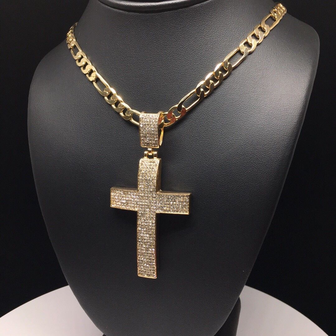 Iced out sales necklace mens