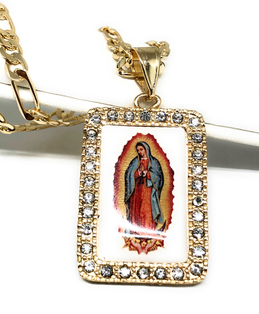 Gold Plated Virgin Mary Bracelet Virgen De Guadalupe brazalete – Fran & Co  Jewelry