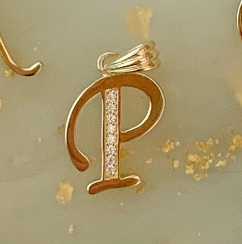 10k Solid Gold Yellow & Rose Gold Heart CUSTOMIZED Initial Letter Pend –  Fran & Co Jewelry