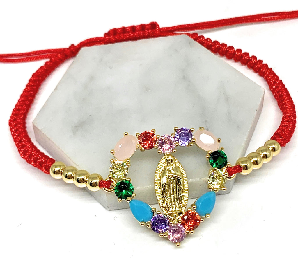 Gold Plated Virgin Mary Bracelet Virgen De Guadalupe brazalete – Fran & Co  Jewelry