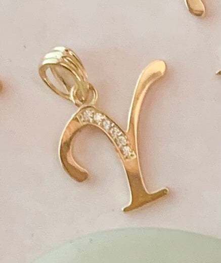 10k Solid Gold Yellow & Rose Gold Heart CUSTOMIZED Initial Letter Pend –  Fran & Co Jewelry