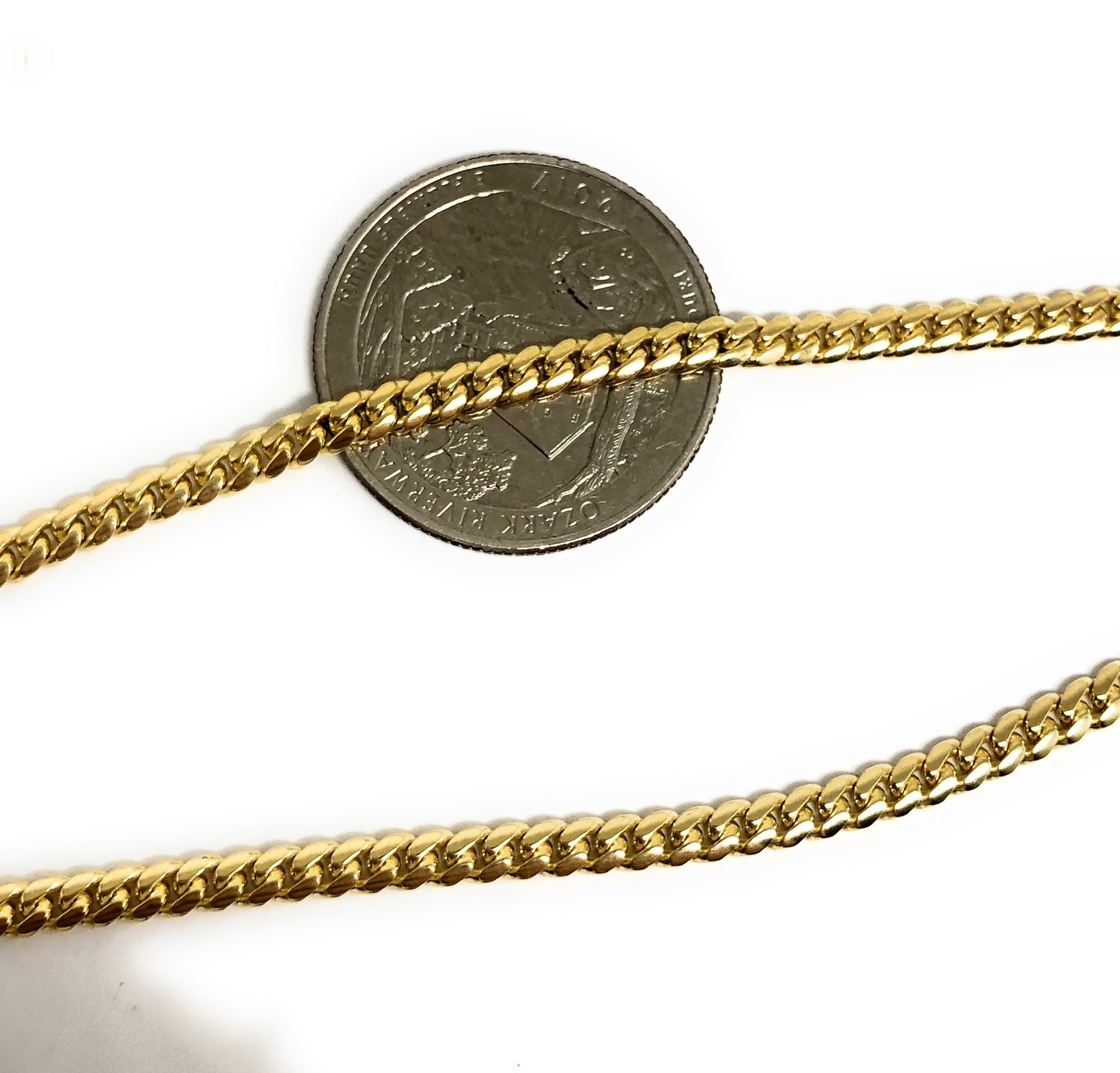 Buy 10k Solid Yellow Gold Small Tight Link Franco Chain 20-26 Inch