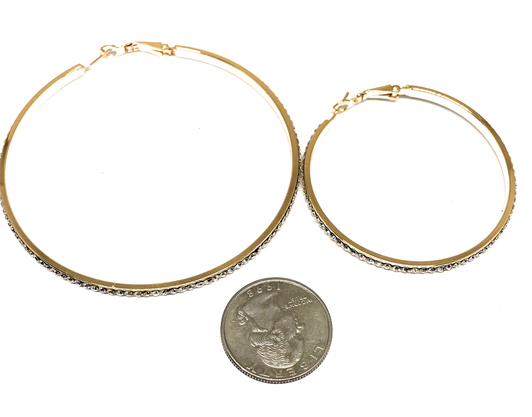 Oversize hoops earrings with Gold Coins – Pure Greek Shop