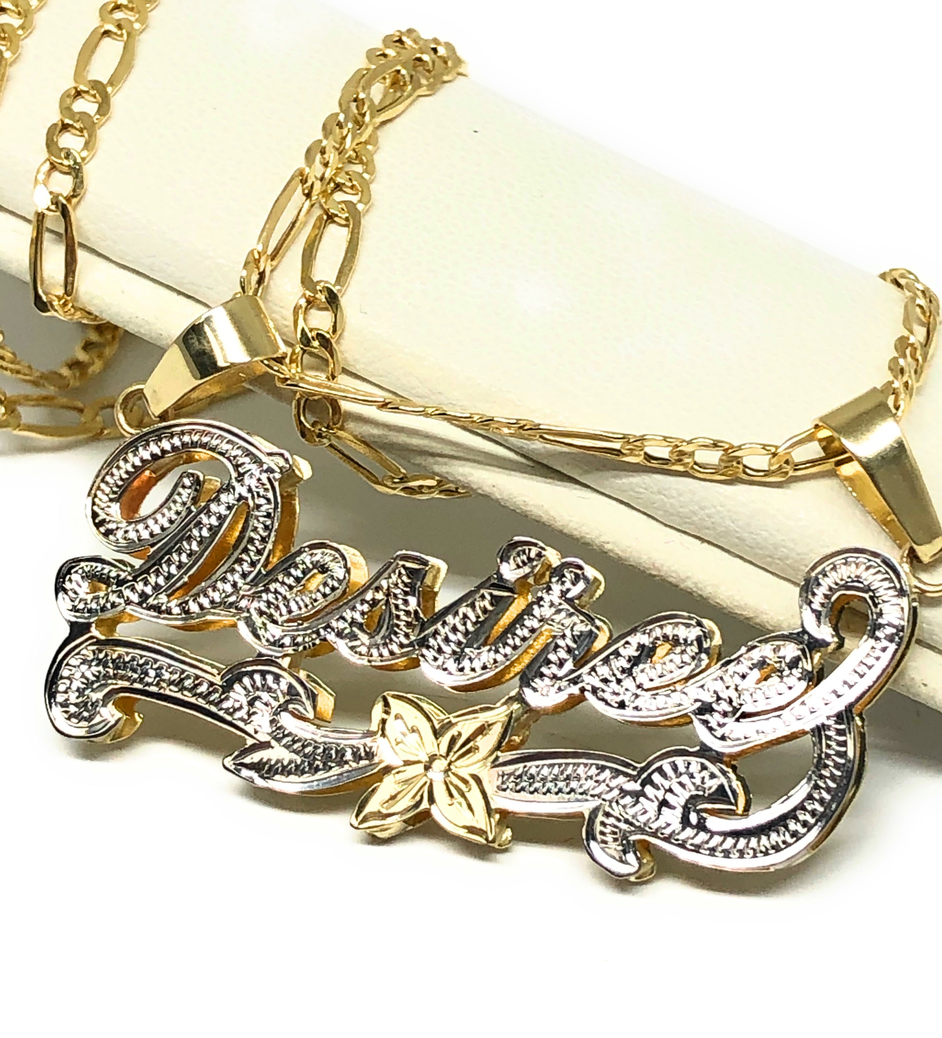 Real Gold Name Necklace Price In Pakistan - Chain Nameplate ...