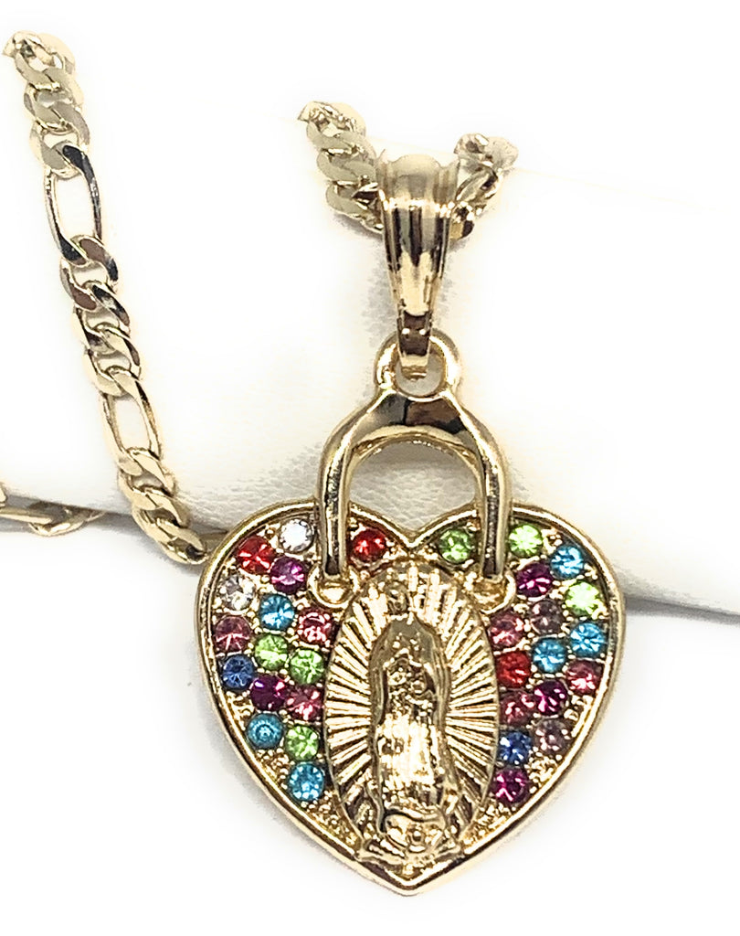 Gold Plated Saint Jude Pendant Necklace Chain San Judas Tadeo Jewelry –  Fran & Co Jewelry