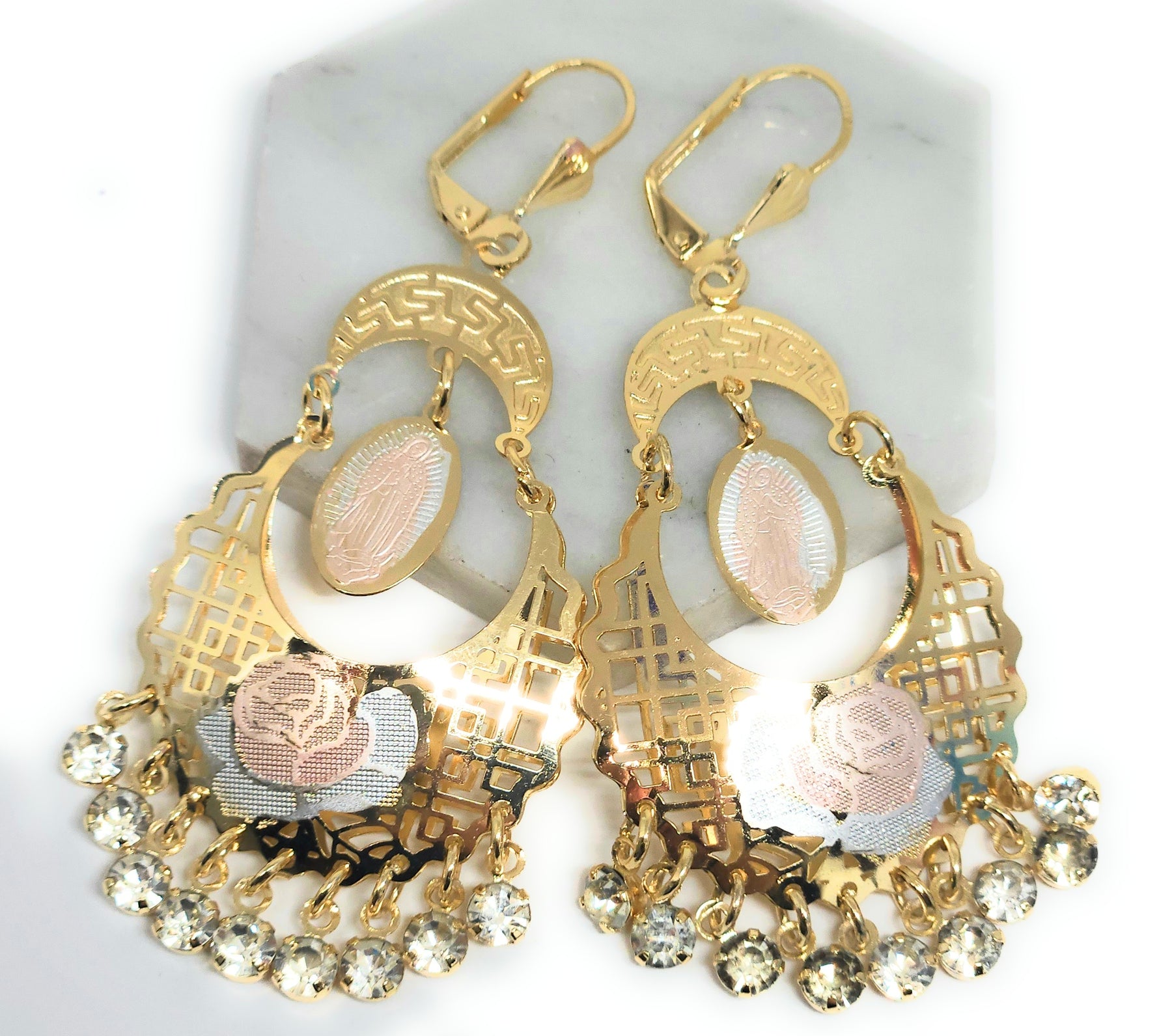 The Gypsy Gold Crystal Drop Earrings