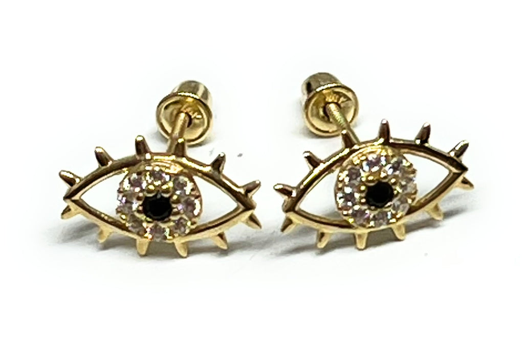 Evil Eye Coin Stud Earrings – Ciunofor