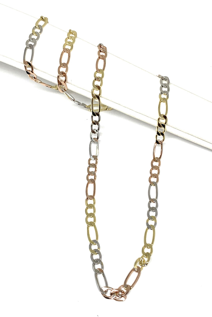  Figaro Chain Collar de cadena de oro de 0.276 in