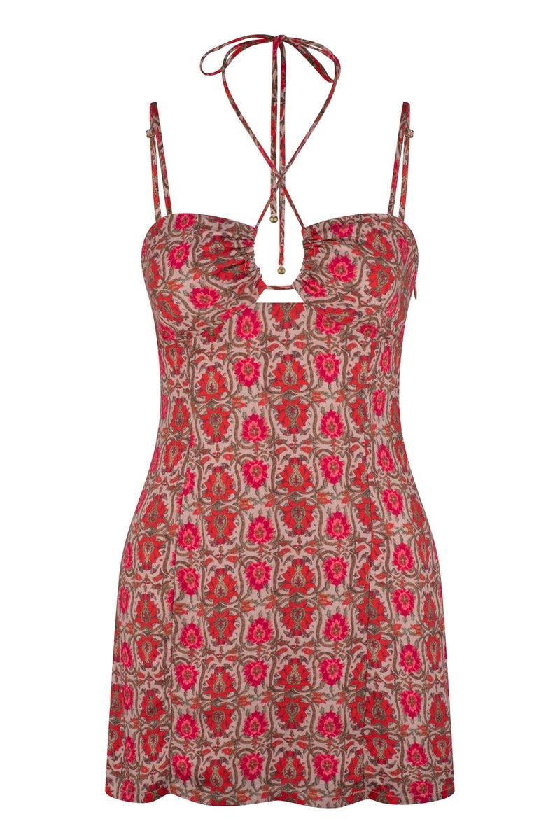 Womens Sweet Lily Mini Slip Dress