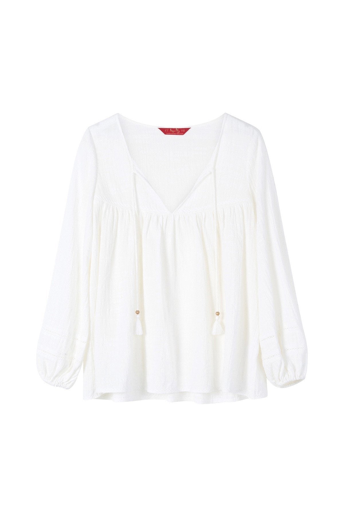 white ruffle blouse short sleeve